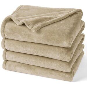 Ultra Soft Fleece Blanket Queen Size, No Shed No Pilling Luxury Plush Cozy